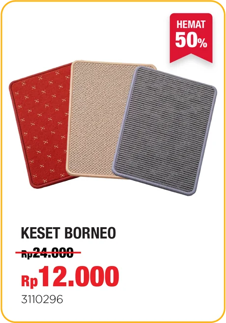 Keset Borneo - Rp12.000
