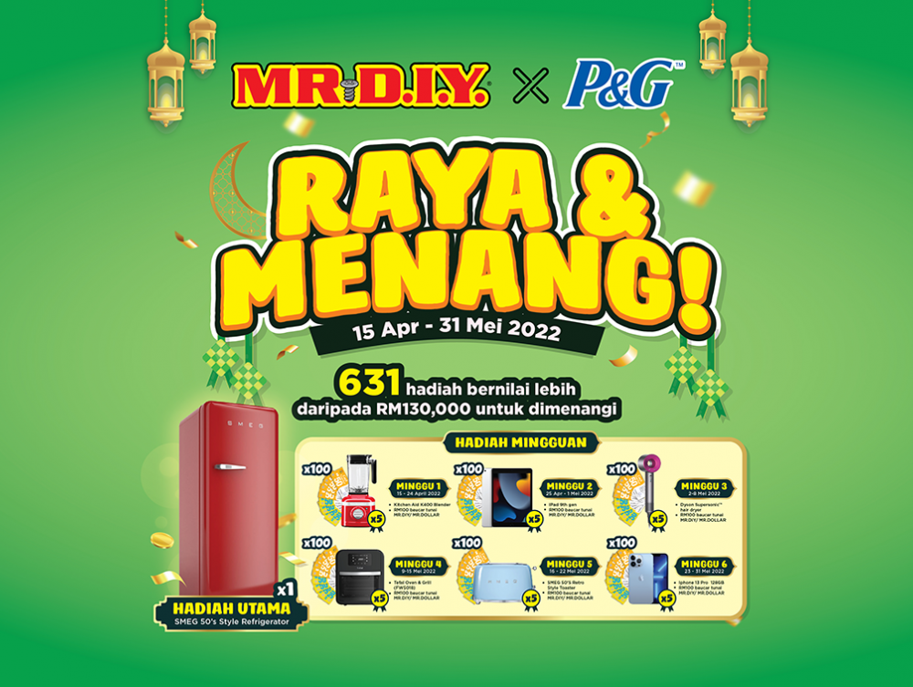 MR.DIY x P&G Raya & Menang 2022