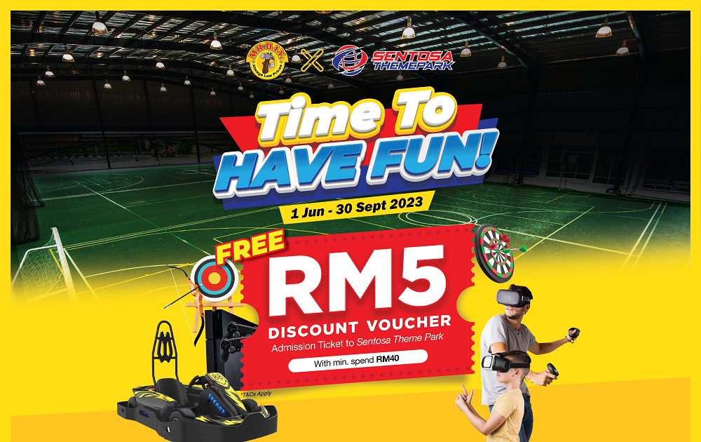 MR.DIY X Sentosa Theme Park RM5 GWP 2023