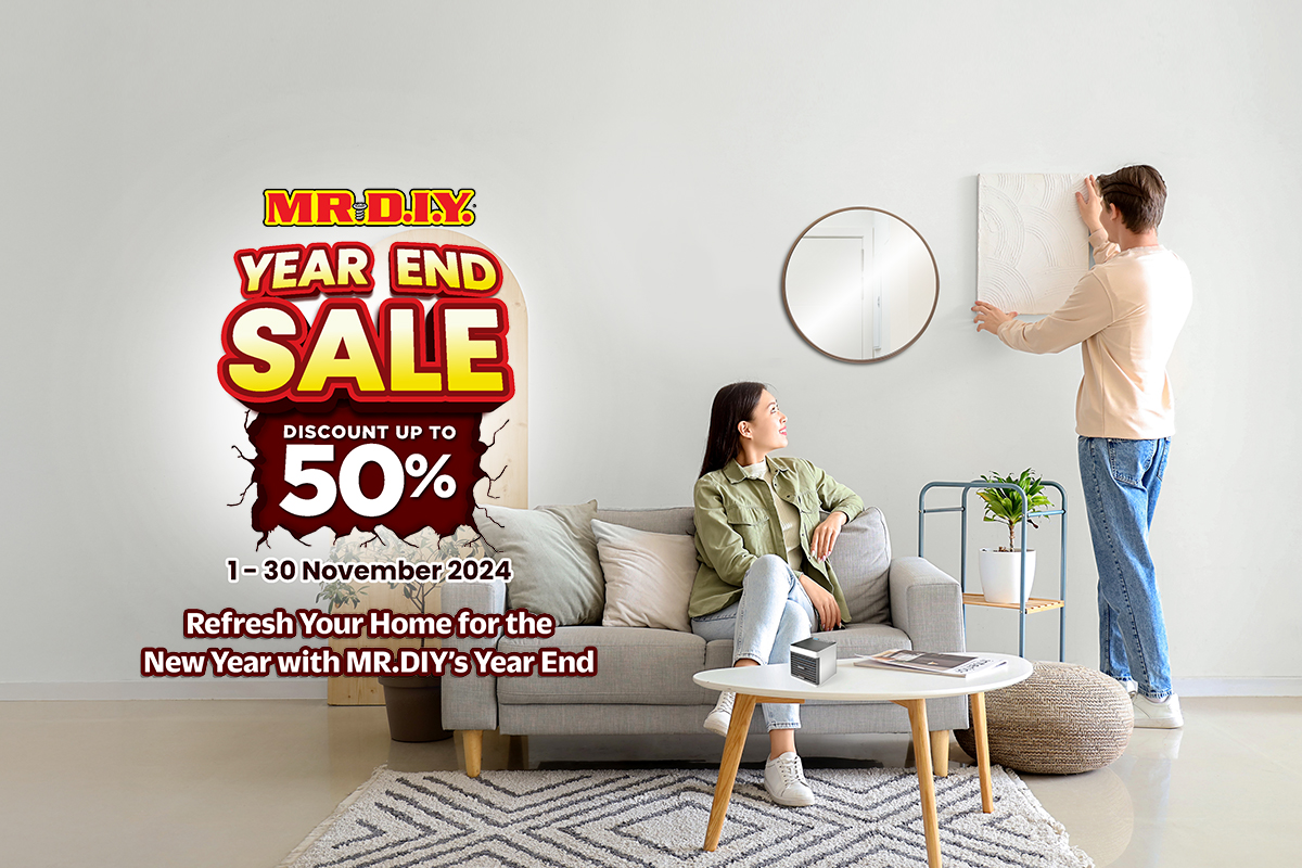 Refresh Your Home for the New Year with MR D.I.Y.’s Year End Sale! 