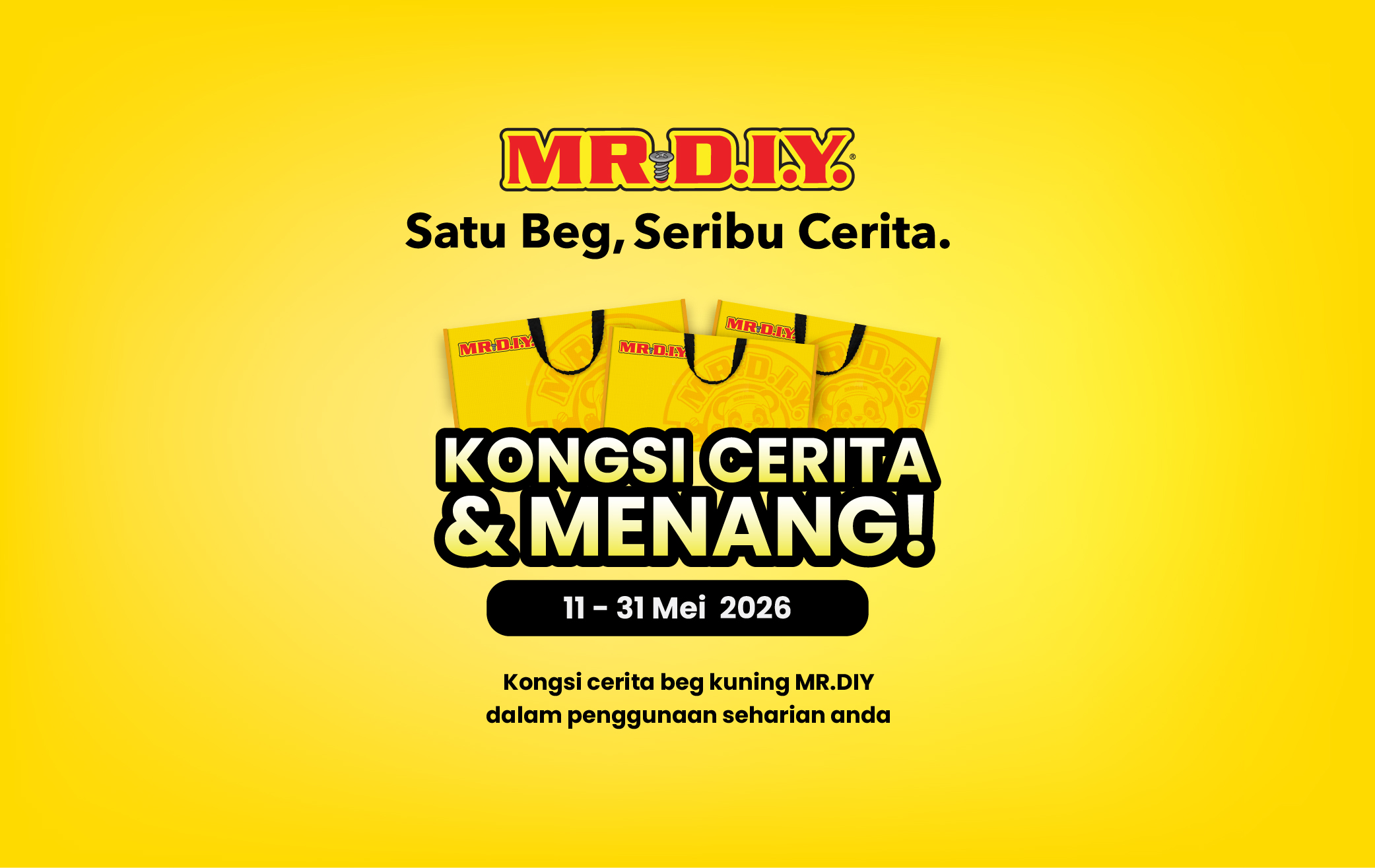 MR D.I.Y. Kongsi Cerita & Menang 2026
