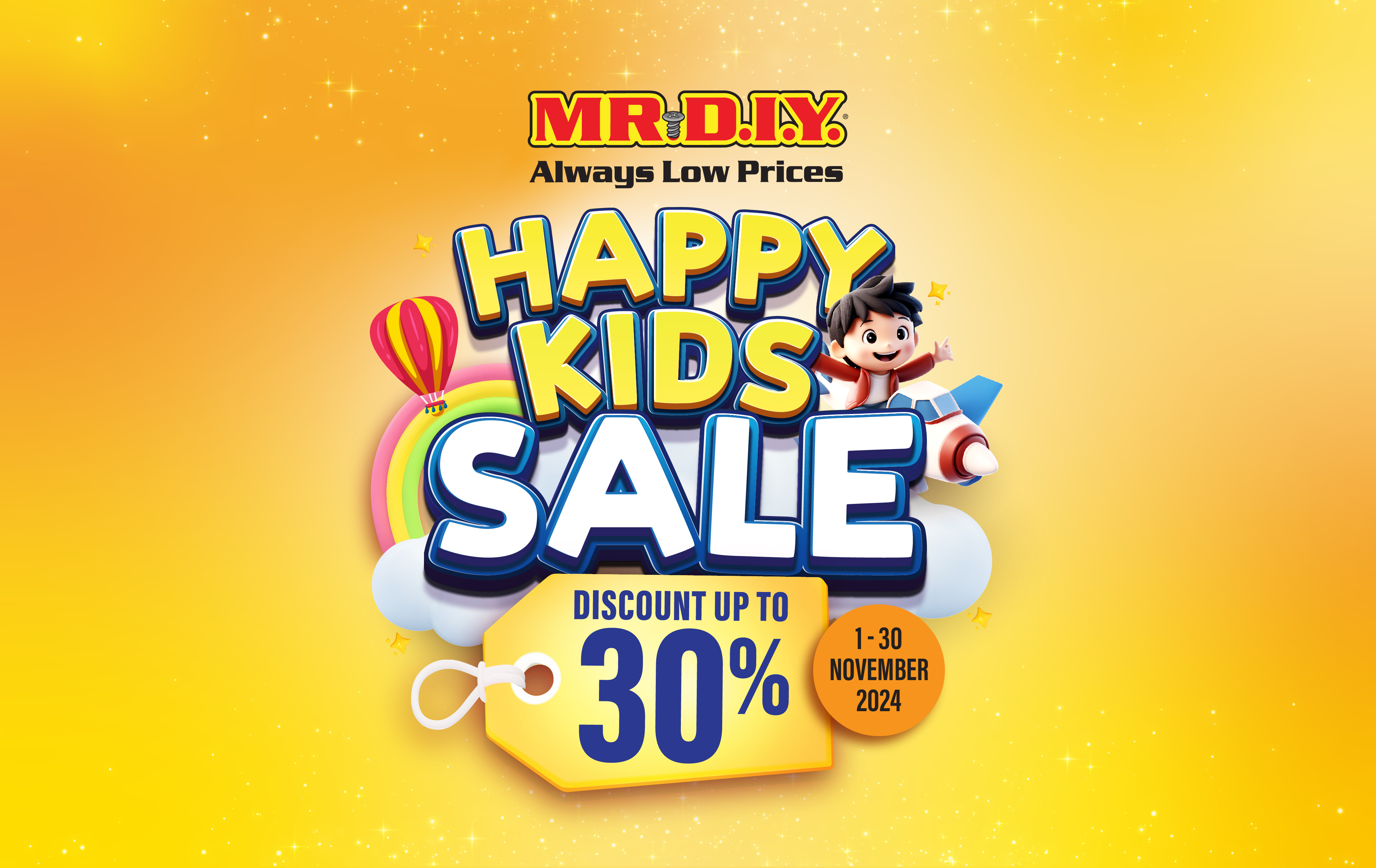 MR.DIY Happy Kids Sale 2024