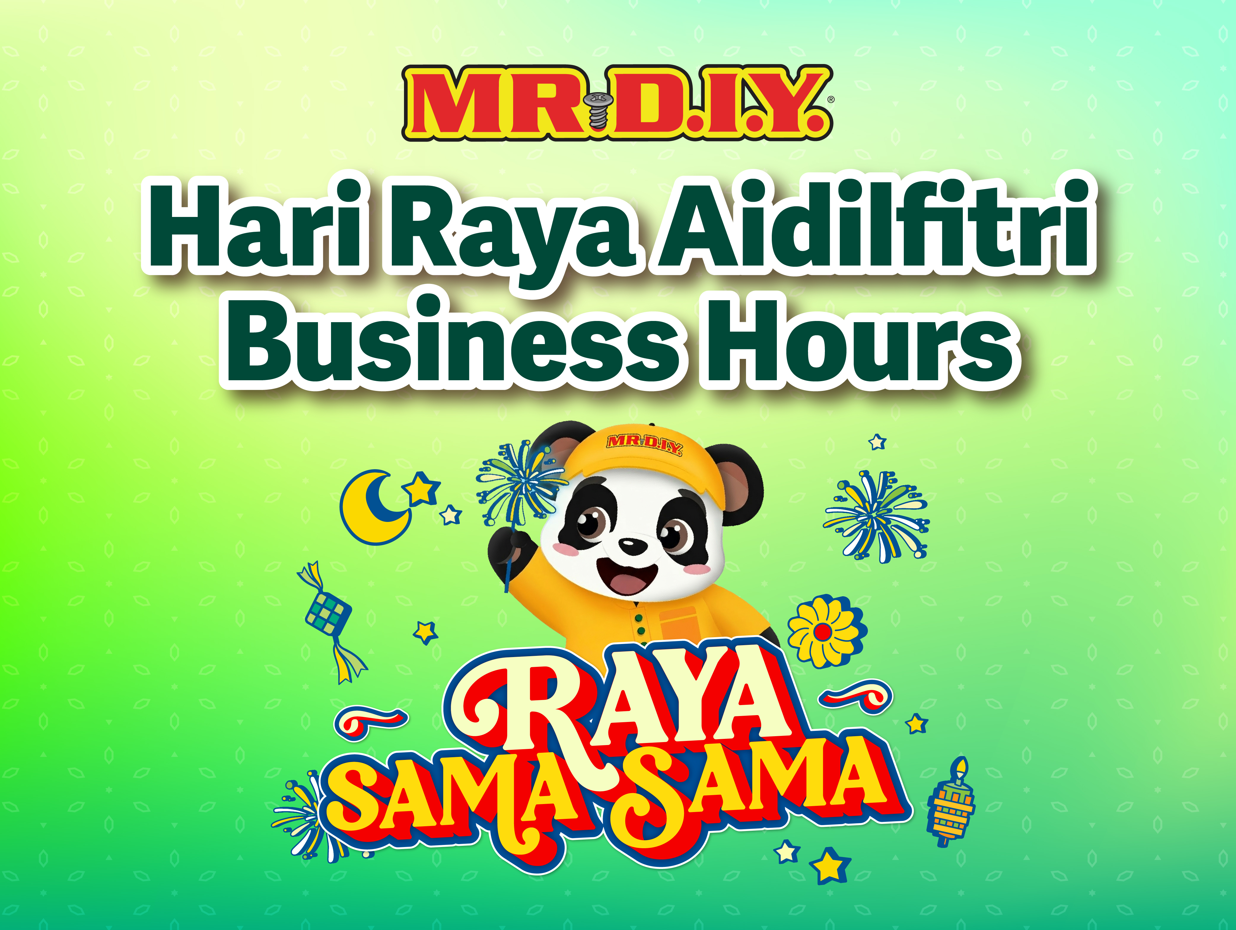 MR D.I.Y. Hari Raya Aidilfitri 2026 Business Hours