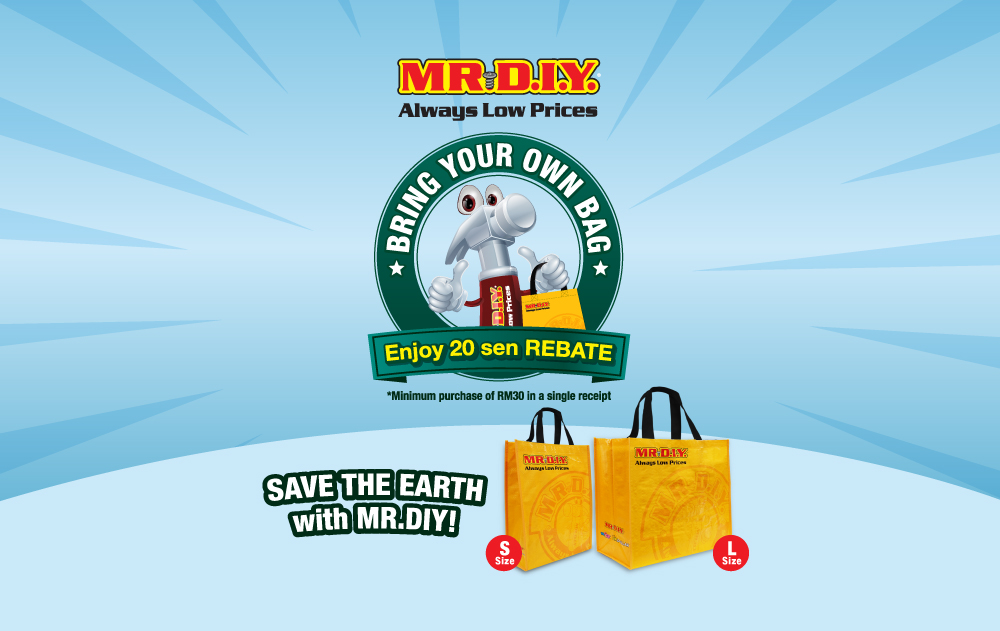 MR.DIY Bring Your Own Bag Promotion 2021