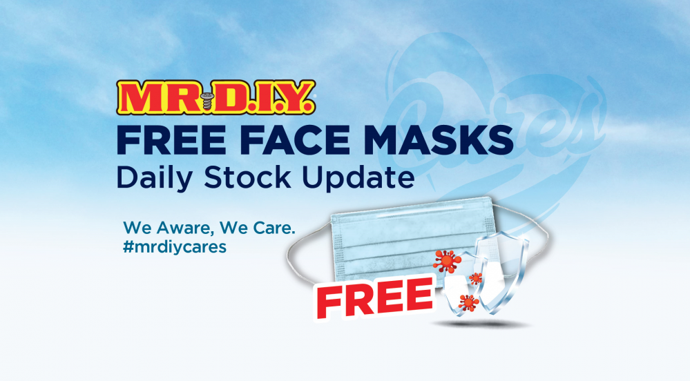 #MRDIYCARES Free Mask Daily Stock Update