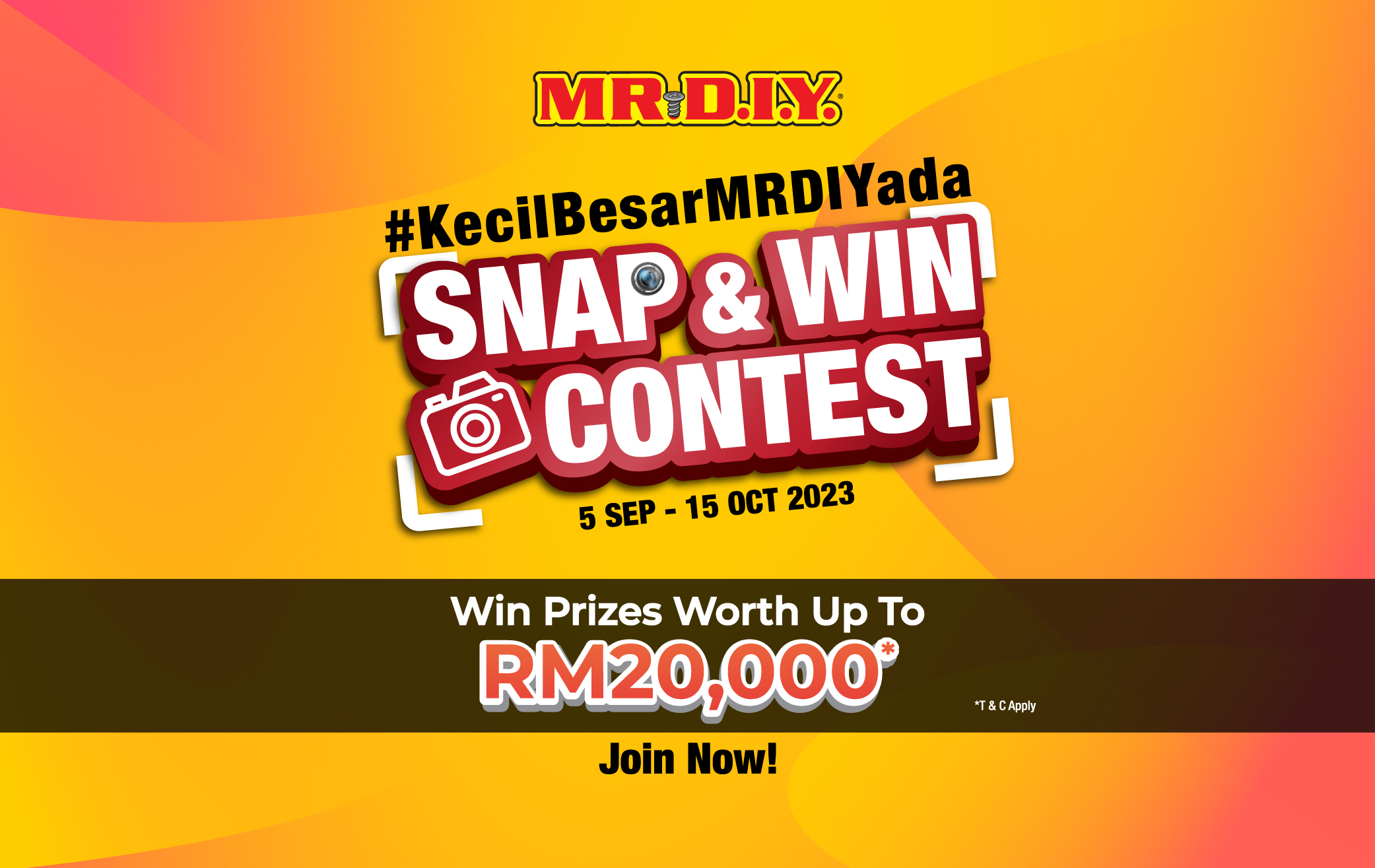 MR.DIY Malaysia #KecilBesarMRDIYAda Snap & Win Contest 2023