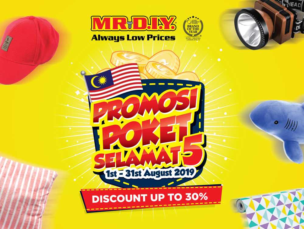 MR.DIY Promosi Poket Selamat 5 2019