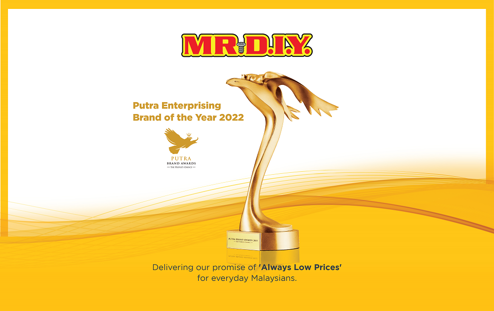 MR D.I.Y. is the Putra Enterprising Brand of the Year 2022