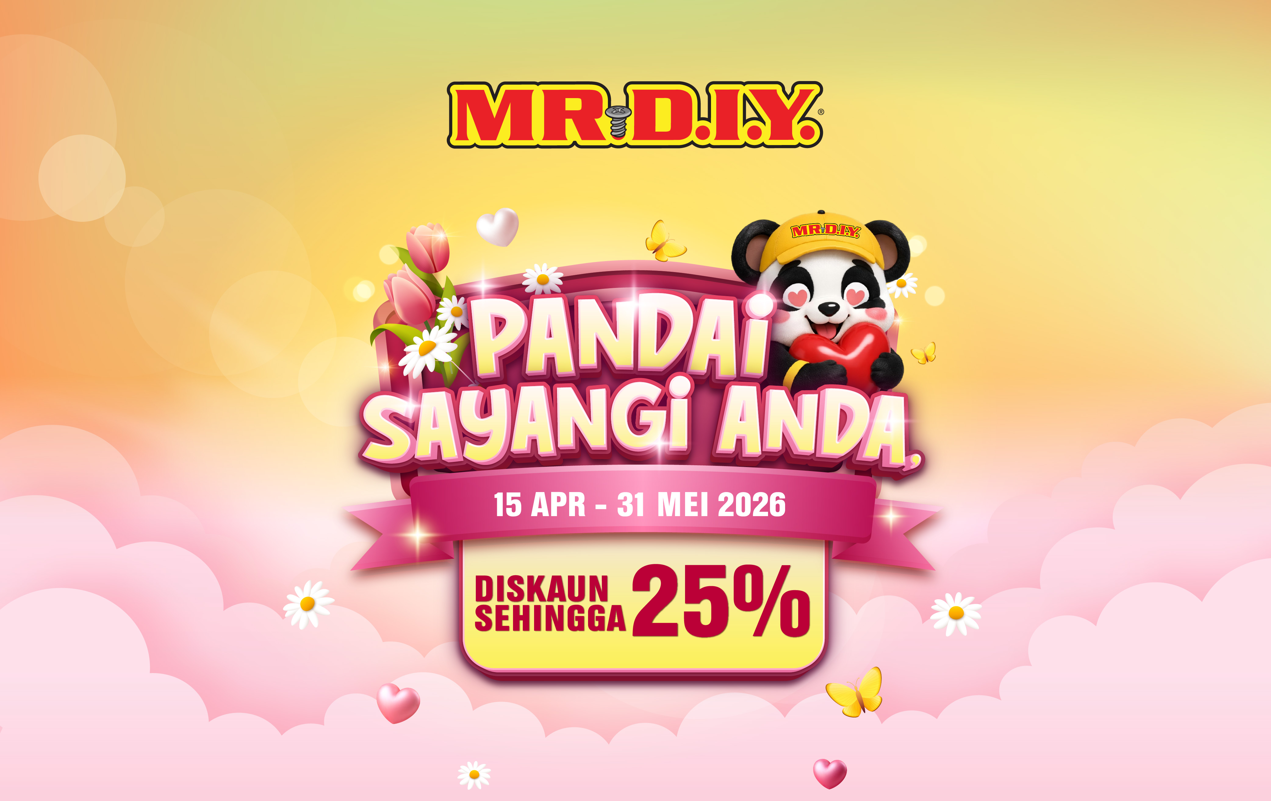 MR D.I.Y. PANDAi Sayangi Anda, Poket Jimat Selalu 2026