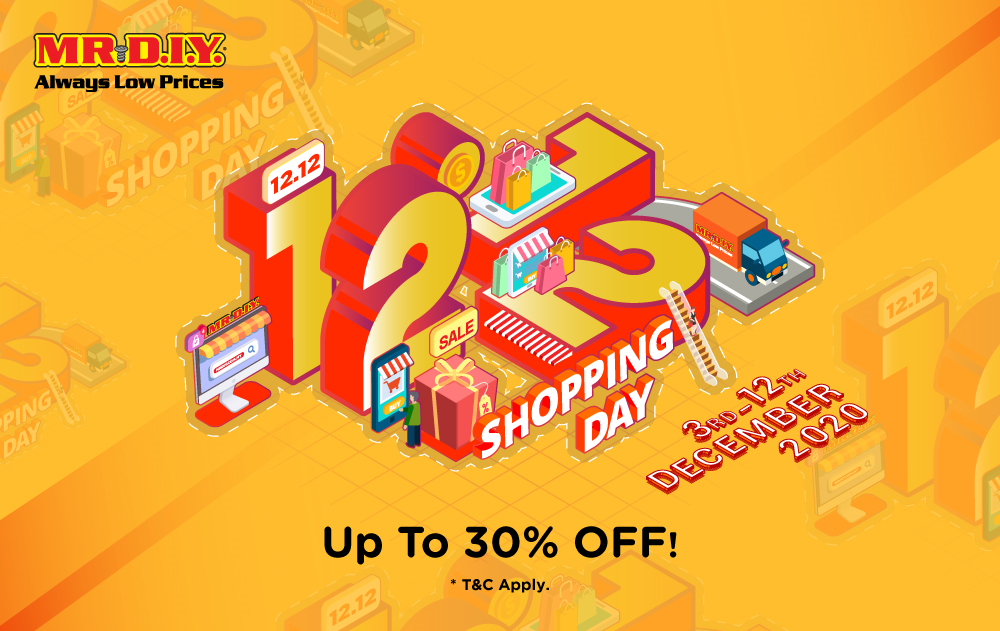 MRDIY.COM.MY 12.12 Shopping Day 2020