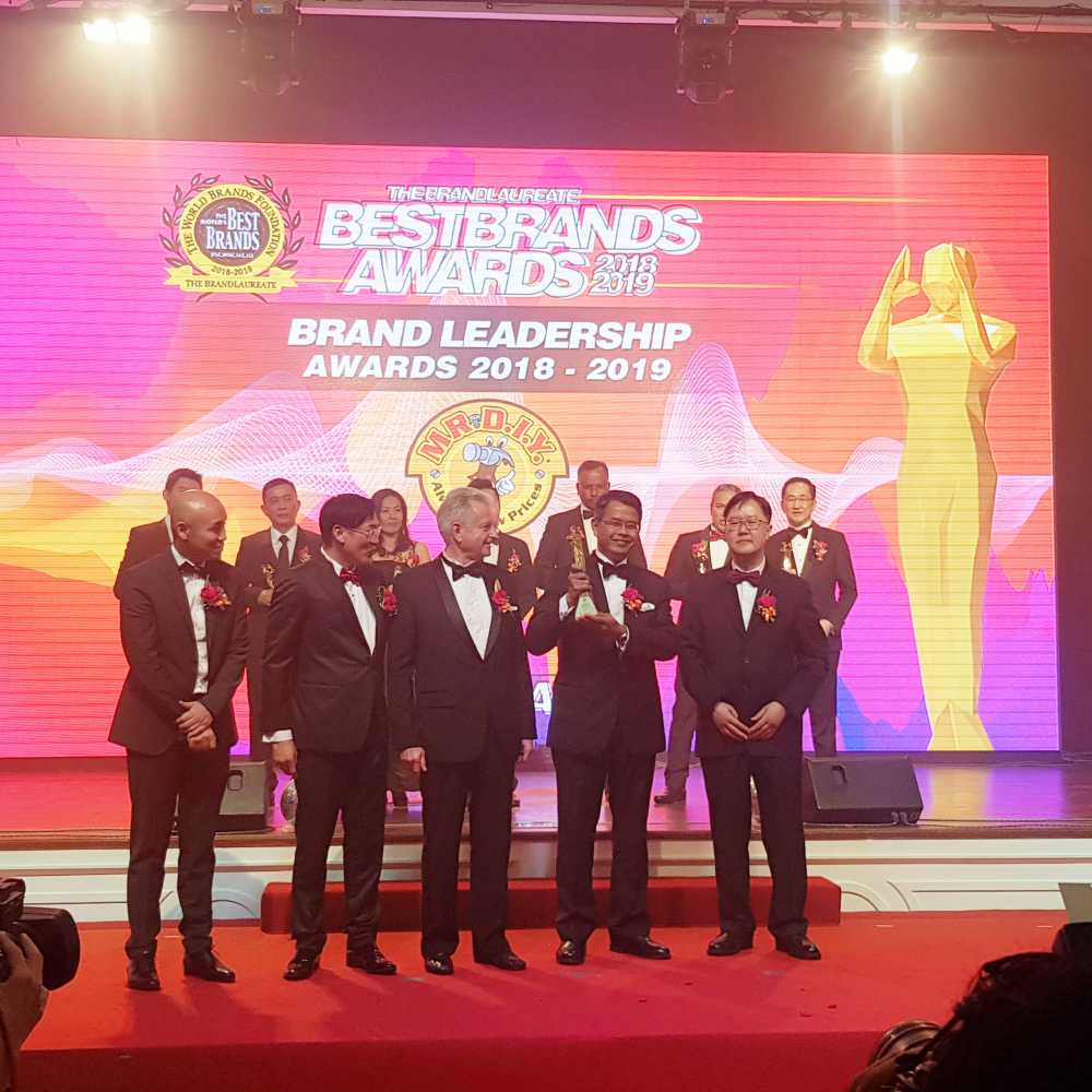 MR.DIY Wins The BrandLaureate BestBrands Award, Brand Leadership in Retail — Home Improvement 2018-2019