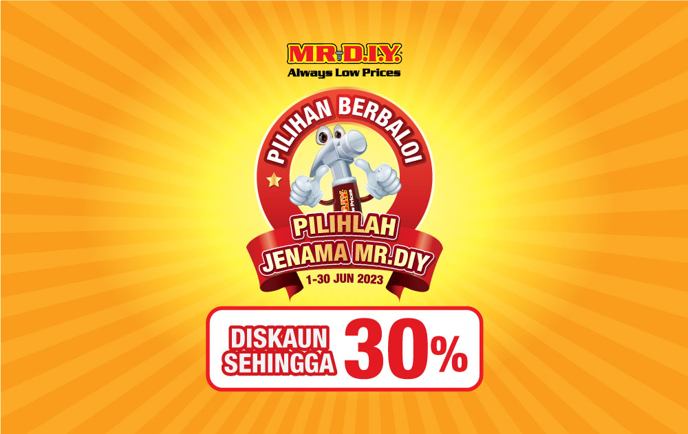 MR.DIY Pilihan Berbaloi, Pilihlah Jenama MR.DIY 2023