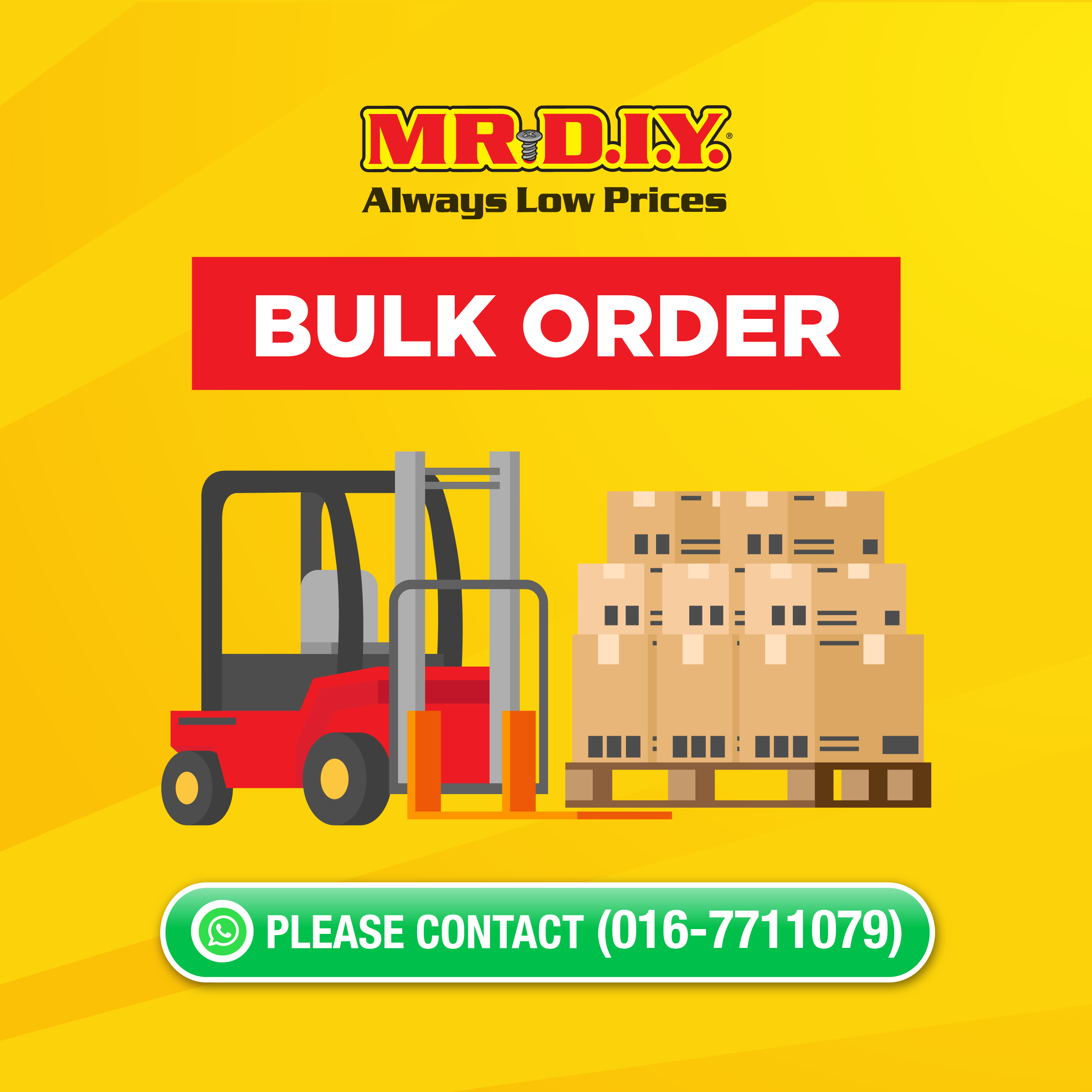 MR.DIY Bulk Order Service Now Available 2020 Mr D.I.Y. Group (M) Berhad