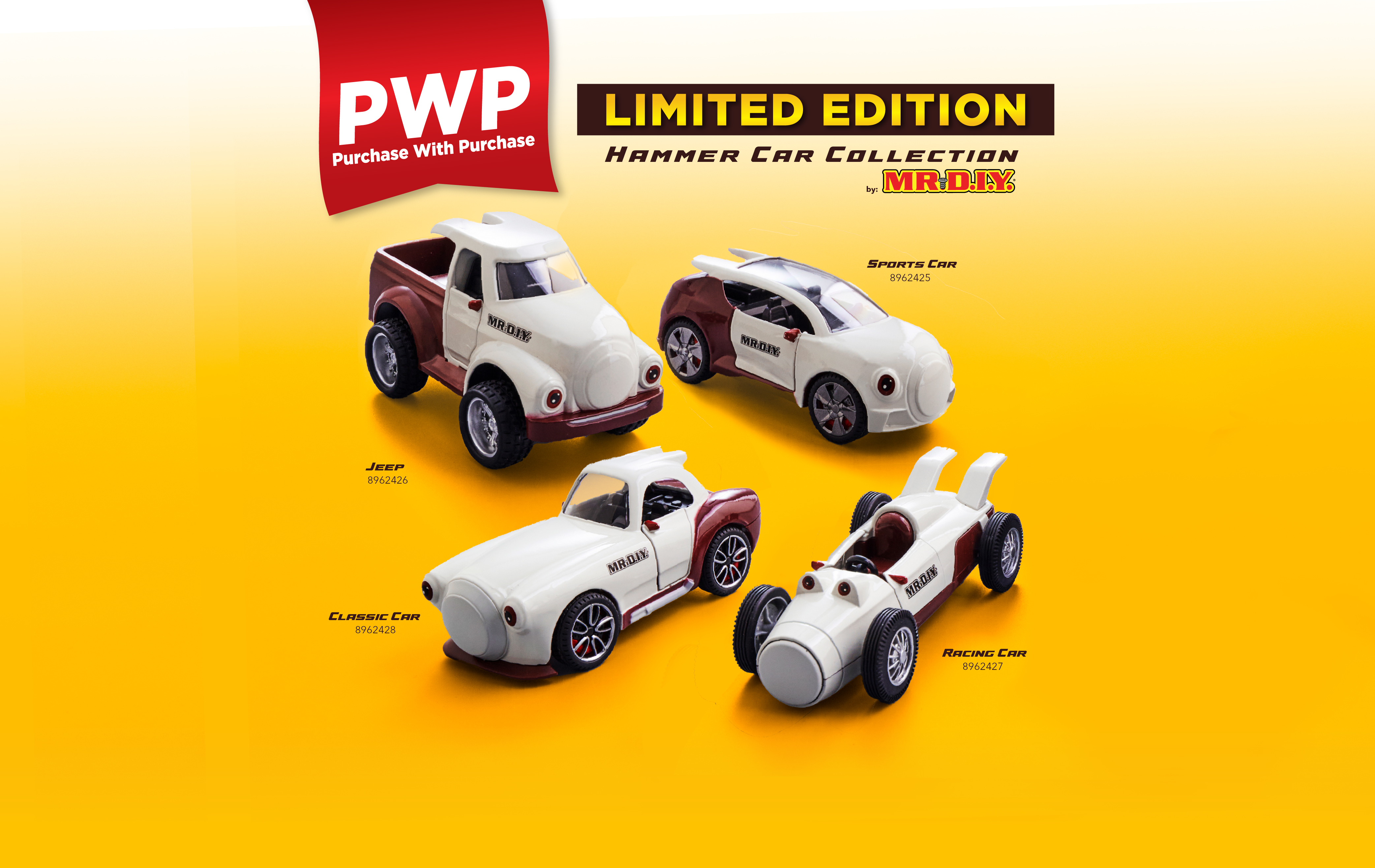 MR.DIY PWP Hammer Car Collection 2024