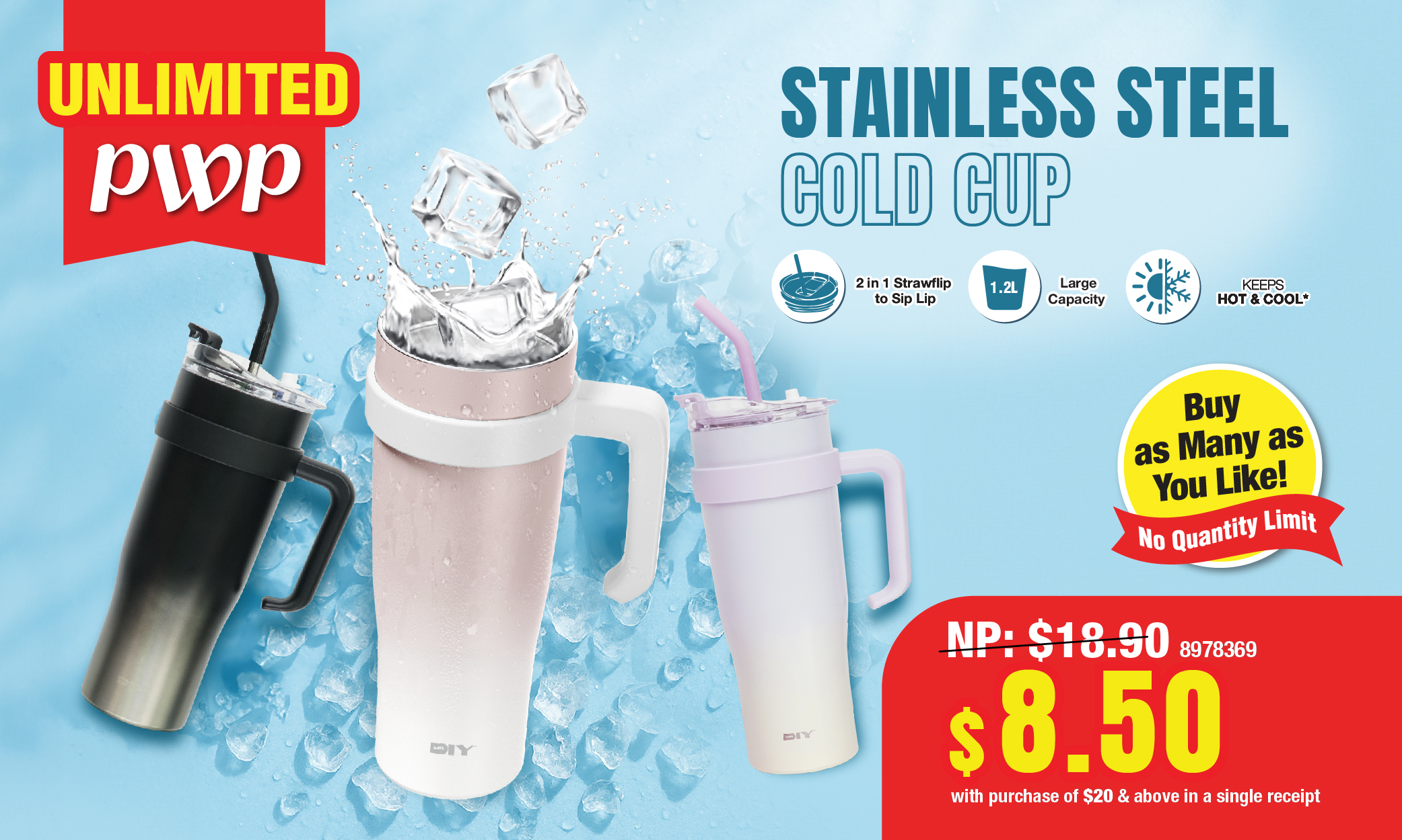MR D.I.Y. PWP Stainless Steel Cold Cup 2025 (Brunei)