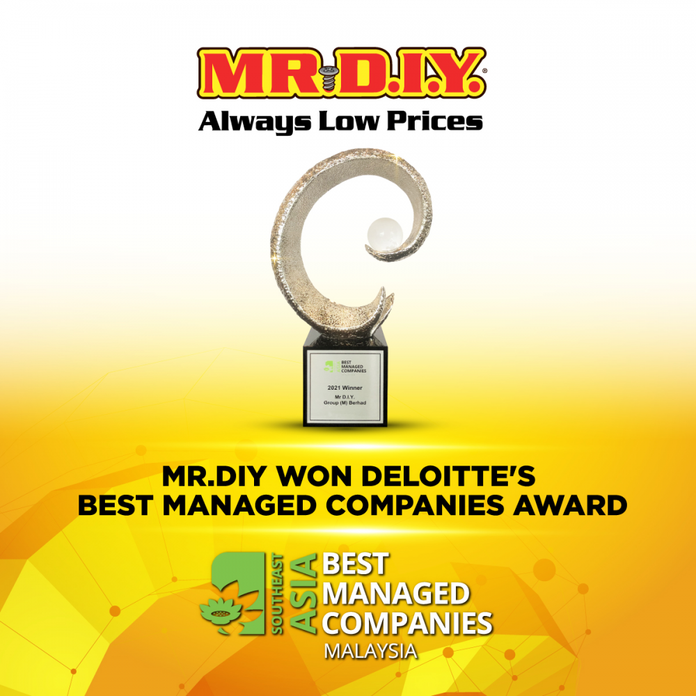 MR.DIY Recognised at Deloitte Private’s “Malaysia’s Best Managed Companies Awards”