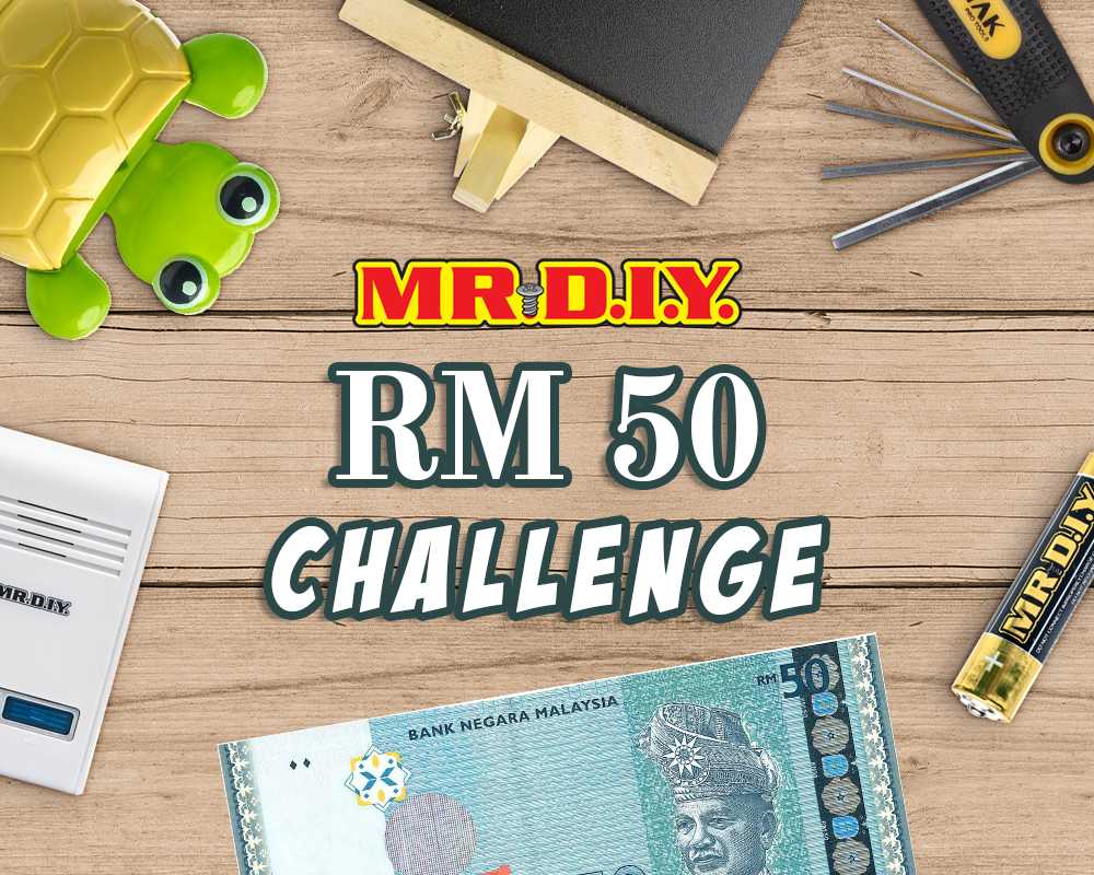 MR.DIY Youtube RM50 Challenge