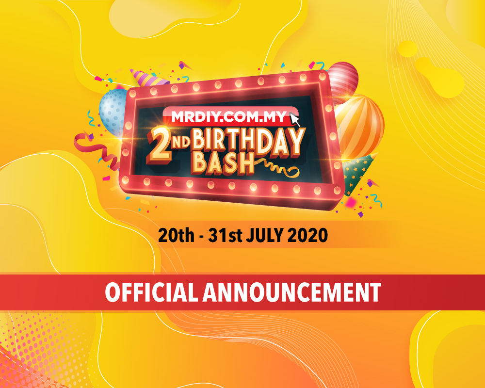 Save the Date for MR.DIY Online 2nd Birthday Bash!