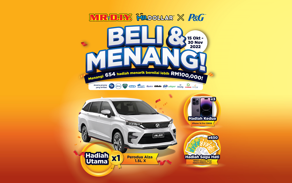 MR.DIY x P&G Beli & Menang 2022