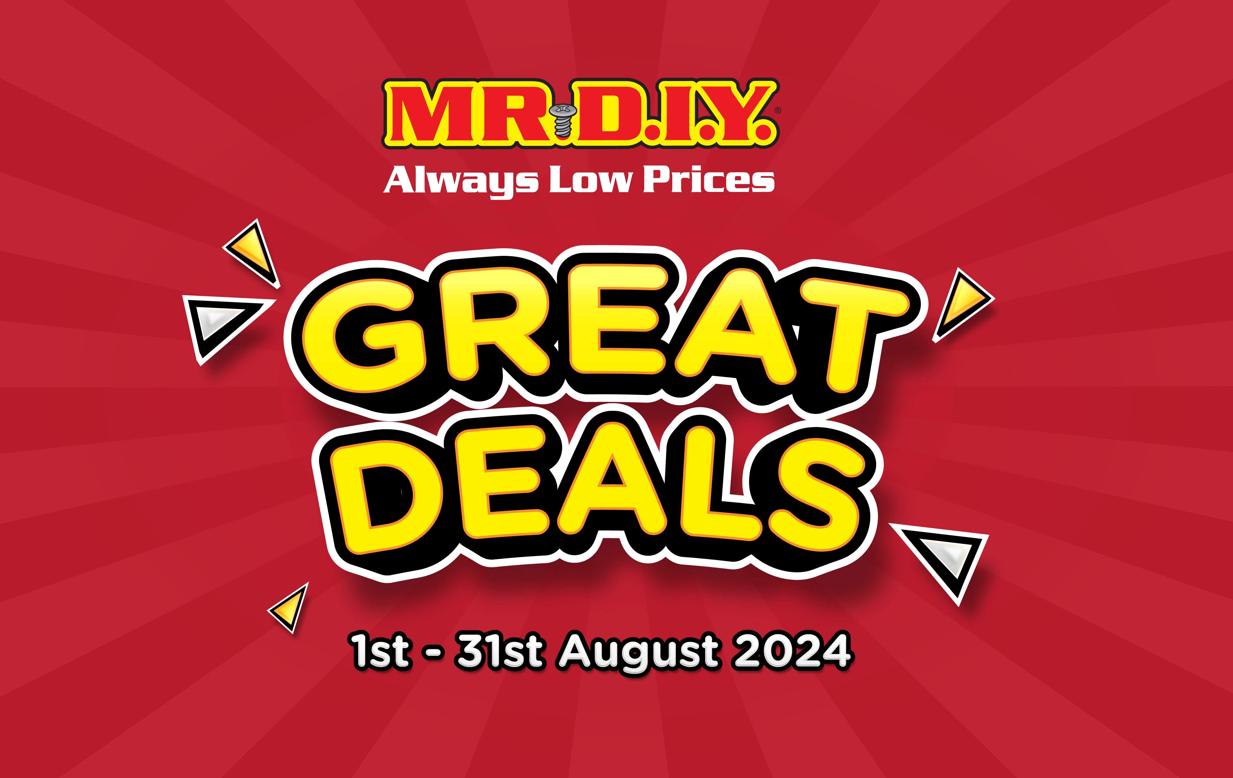 MR.DIY Great Deals 2024 (August)