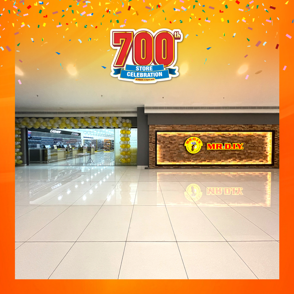 MR.DIY is Celebrating its 700th store in Malaysia, Thanks Malaysians by Offering Discounts on Home Brand and Bestselling Items, Slashing Up to 50%