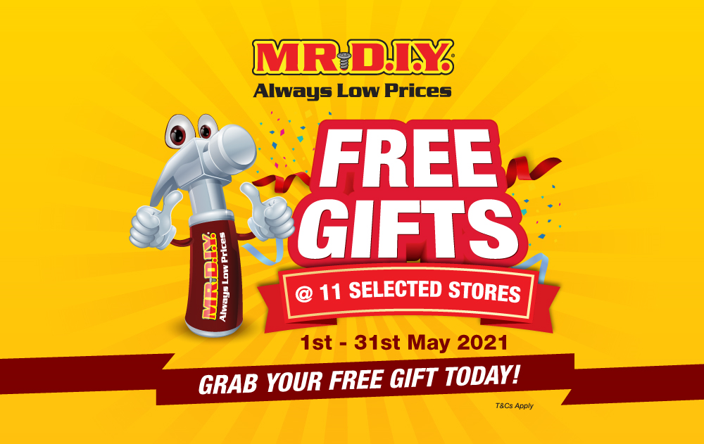MR.DIY Selected Stores GWP May 2021