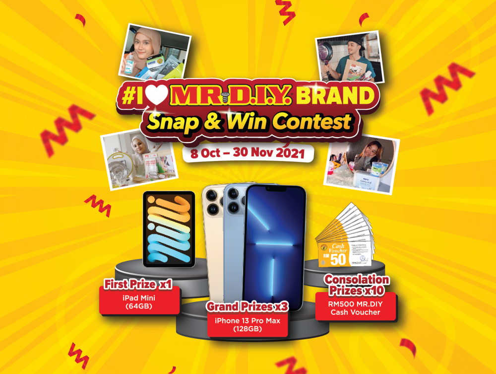 #iLoveMRDIYBrand Snap & Win Contest 2021