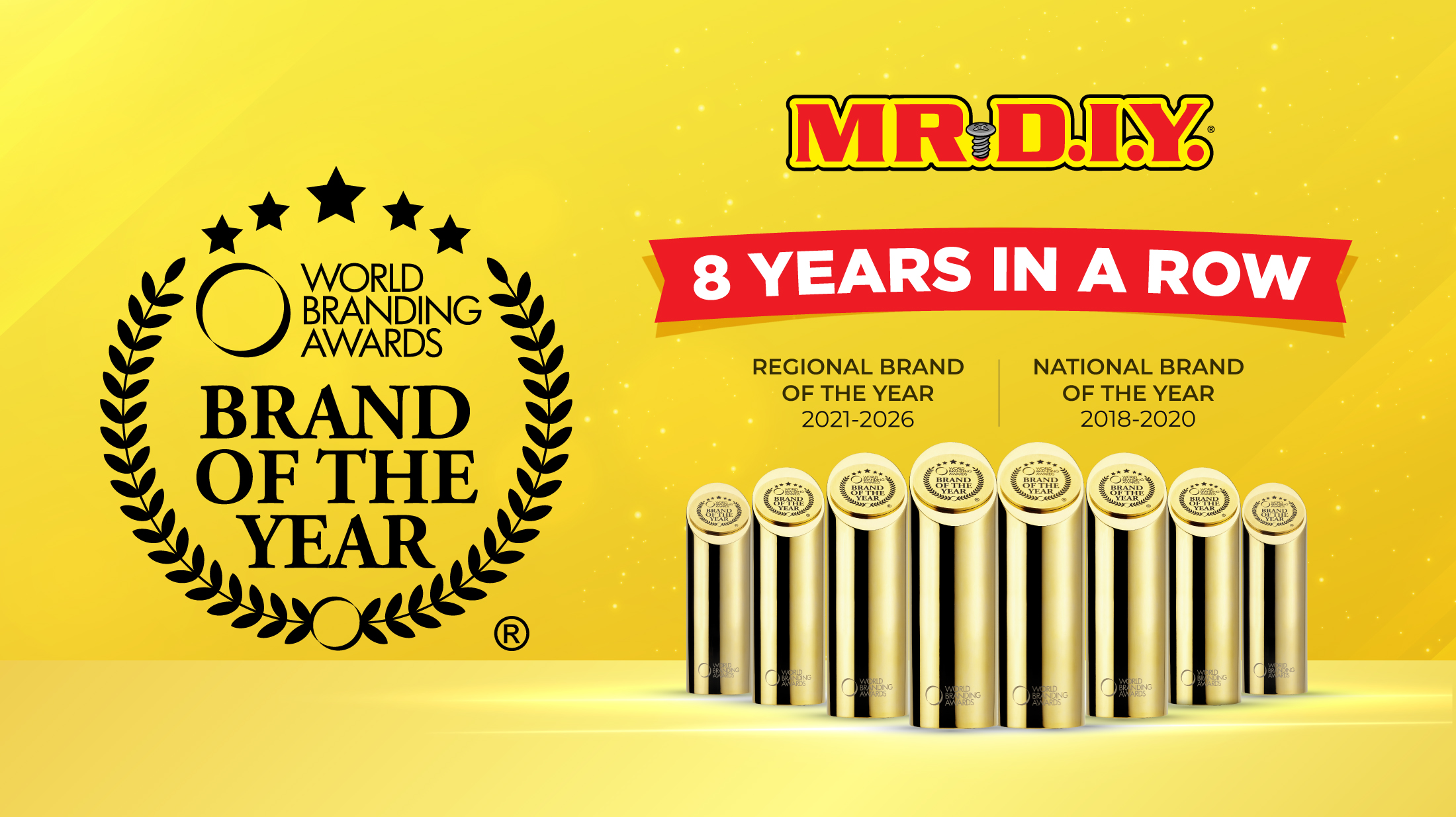 MR D.I.Y. continues award streak with 8th consecutive recognition at World Branding Awards