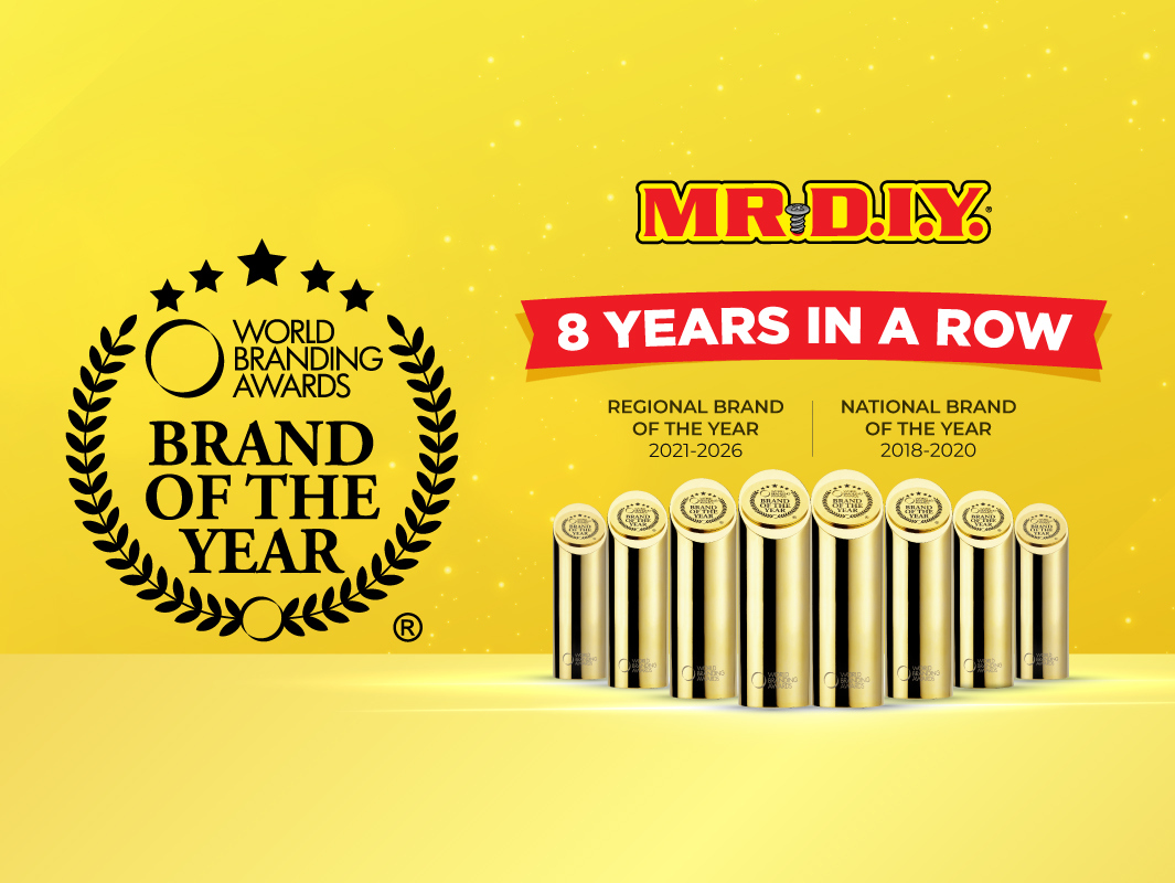 MR D.I.Y. continues award streak with 8th consecutive recognition at World Branding Awards