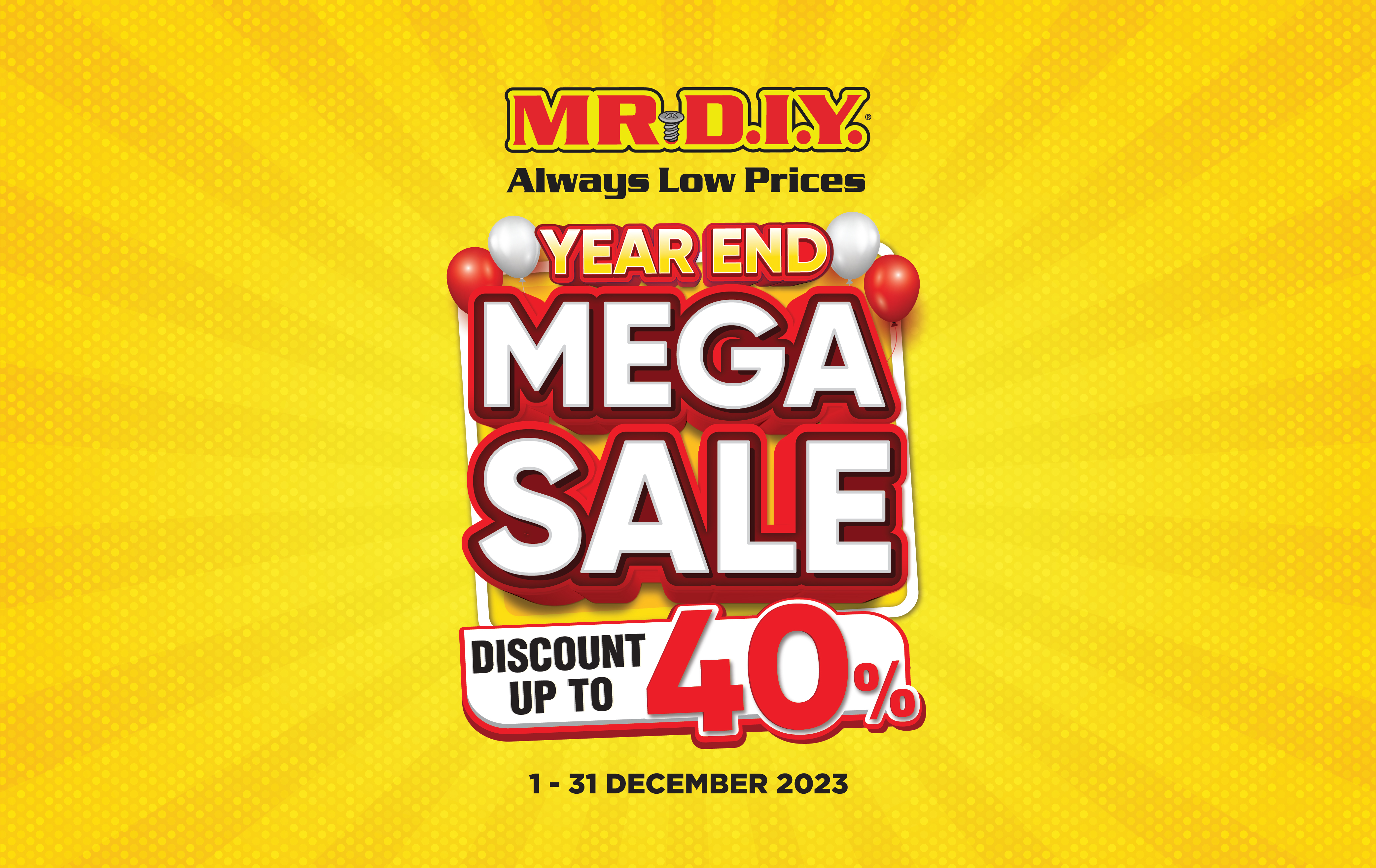MR.DIY Year End Mega Sale 2023 