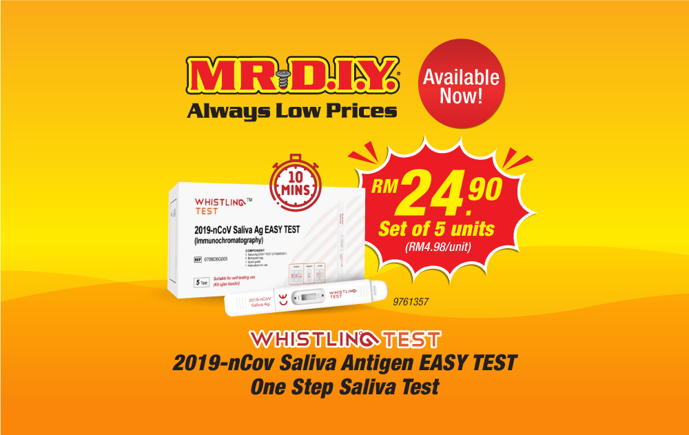 MR.DIY Whistling COVID-19 Antigen Self-Test Kit (Lollipop Design)