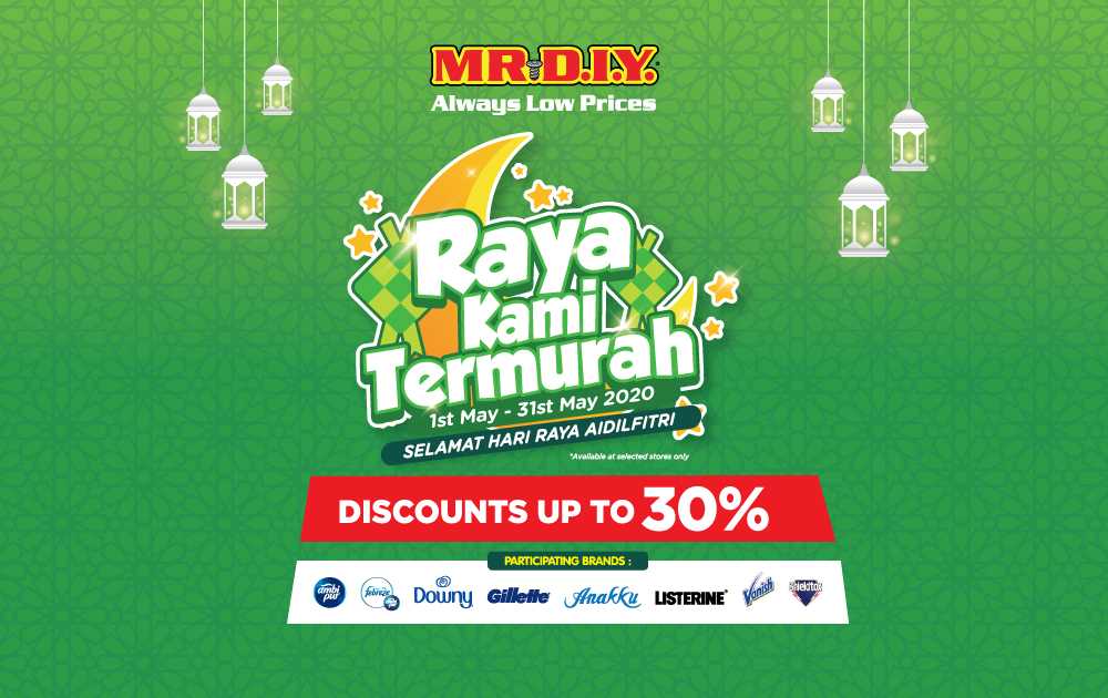 MR.DIY x P&G Raya Super Brand Sales 2020