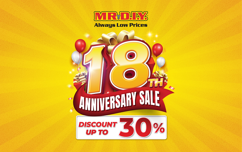 MR.DIY 18th Anniversary Sale 2023