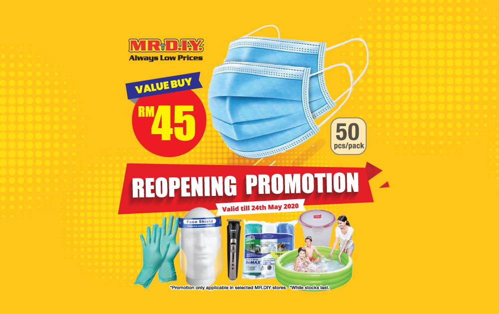 MR.DIY Reopening Promotion (East Malaysia) 2020