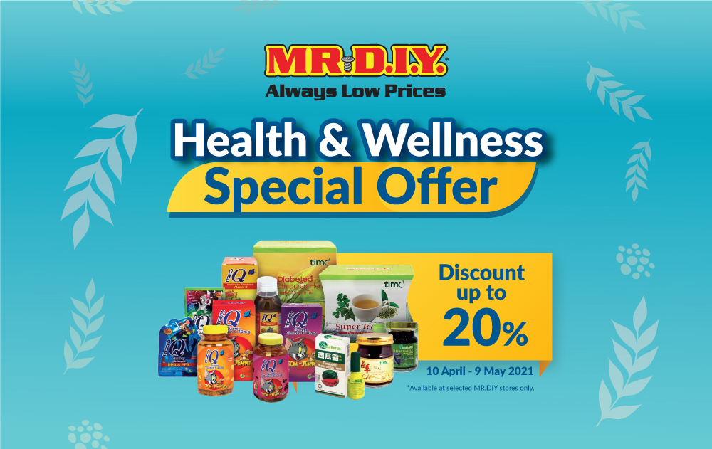 MR.DIY Health & Wellness Special Offer 2021 (East Malaysia)