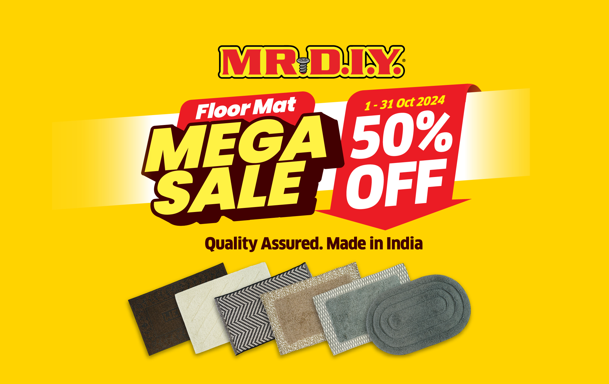 MR.DIY Floor Mat Mega Sale 2024