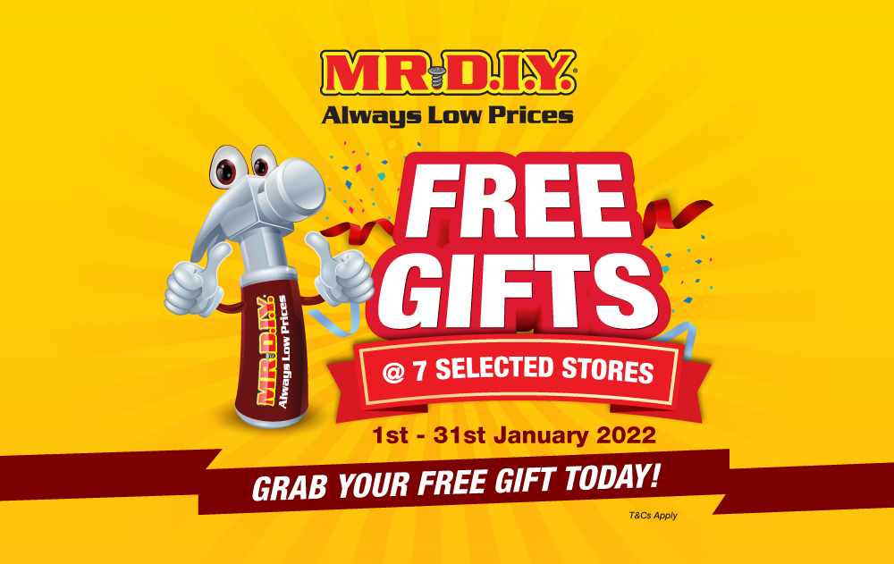 MR.DIY Selected Store GWP Jan 2022