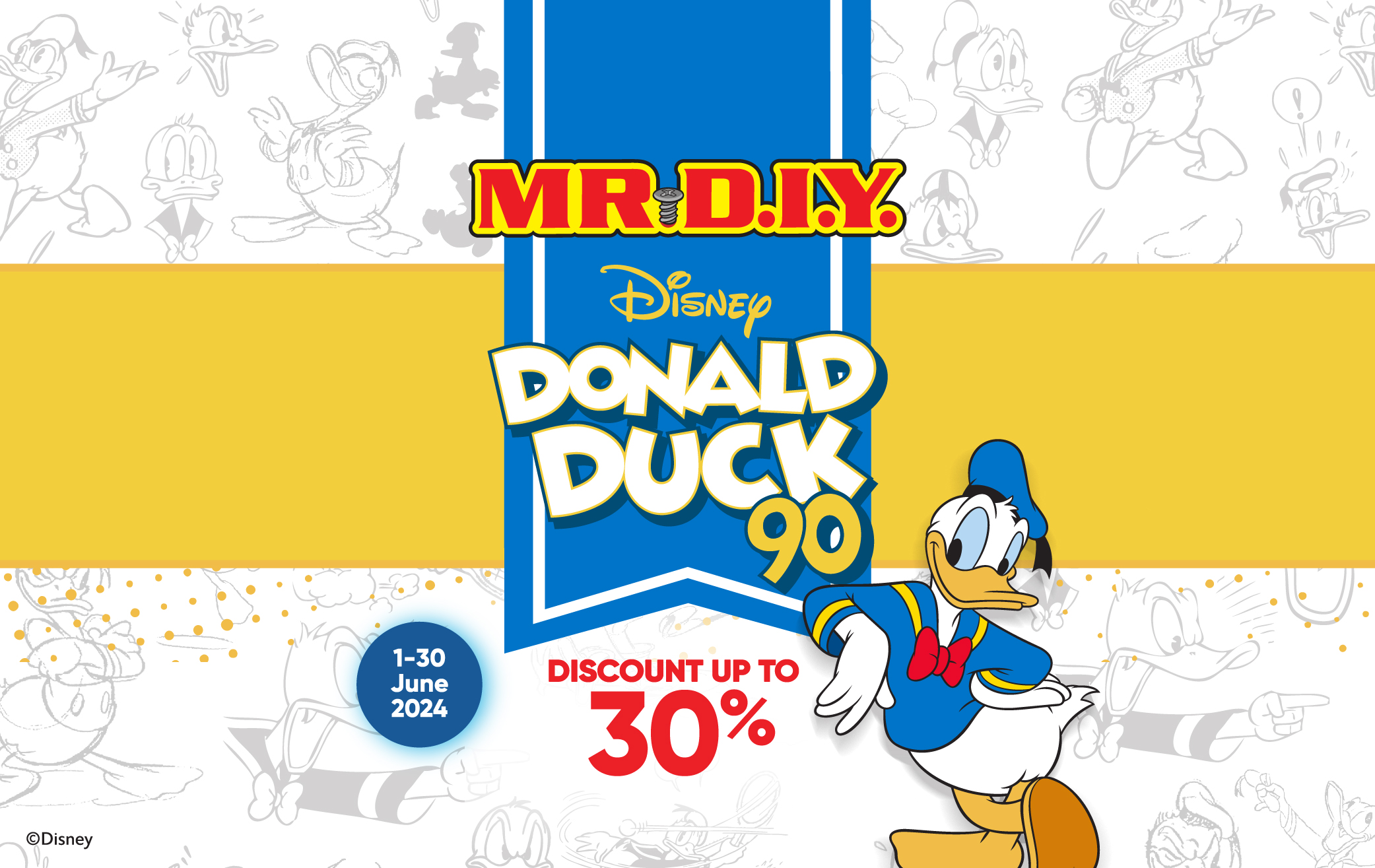 MR.DIY Donald Duck 90th 2024