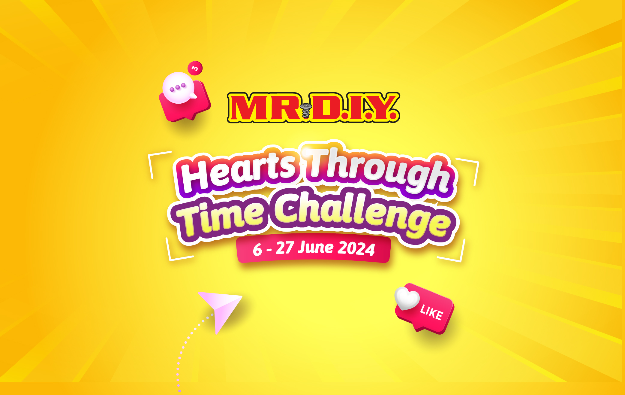 MR.DIY Hearts Through Time Challenge 2024