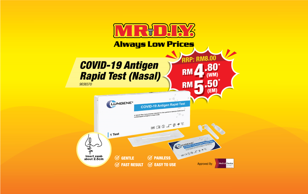 MR.DIY CLUNGENE COVID-19 Antigen Rapid Test (Nasal) (9038370)