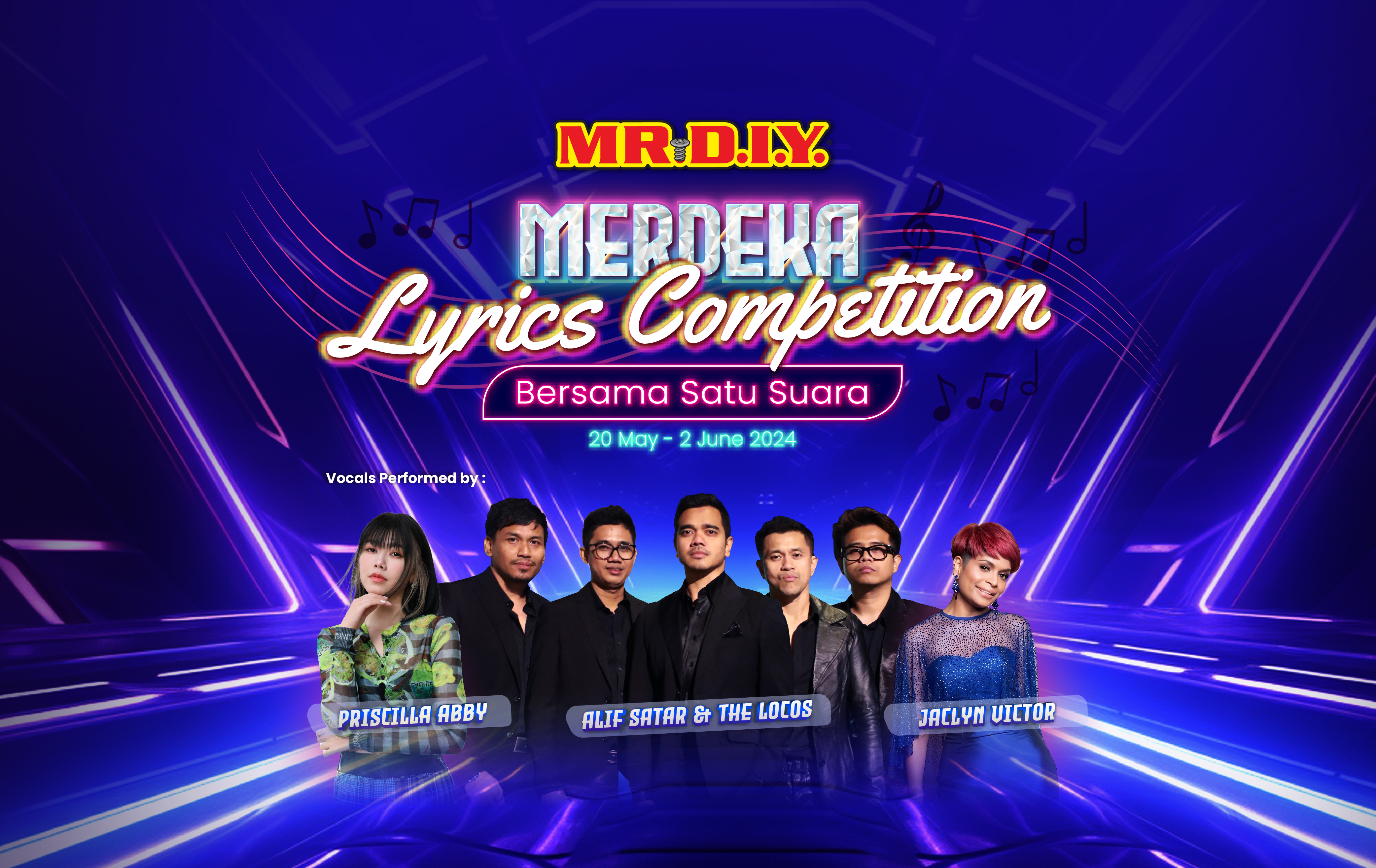 MR.DIY Bersama Satu Suara - Merdeka Lyrics Competition 2024