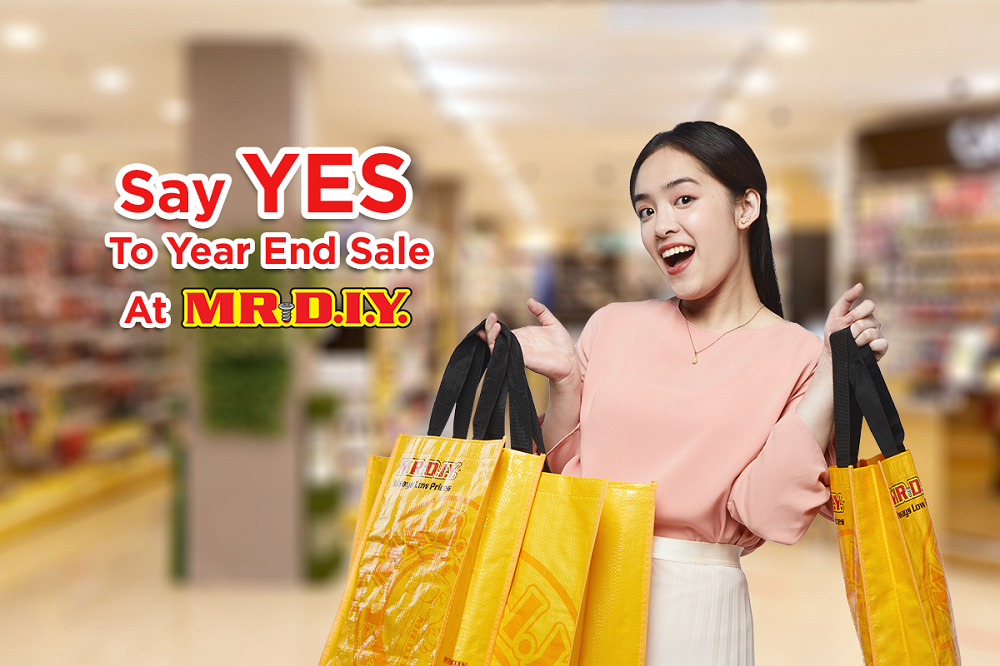 Say YES to Year End Sale at MR.DIY!