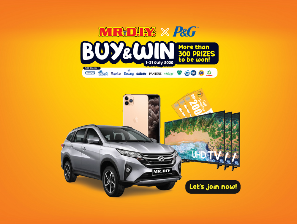 MR.DIY x P&G 2020 Buy & Win Contest