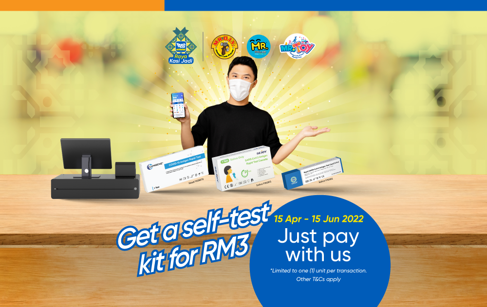 MR.DIY x TnGD RM3 COVID-19 Antigen Self Test Kit (Saliva/Nasal) 2022
