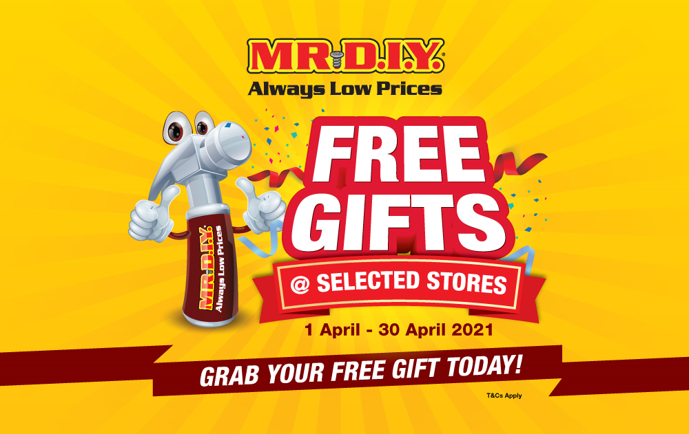 MR.DIY Selected Stores GWP April 2021