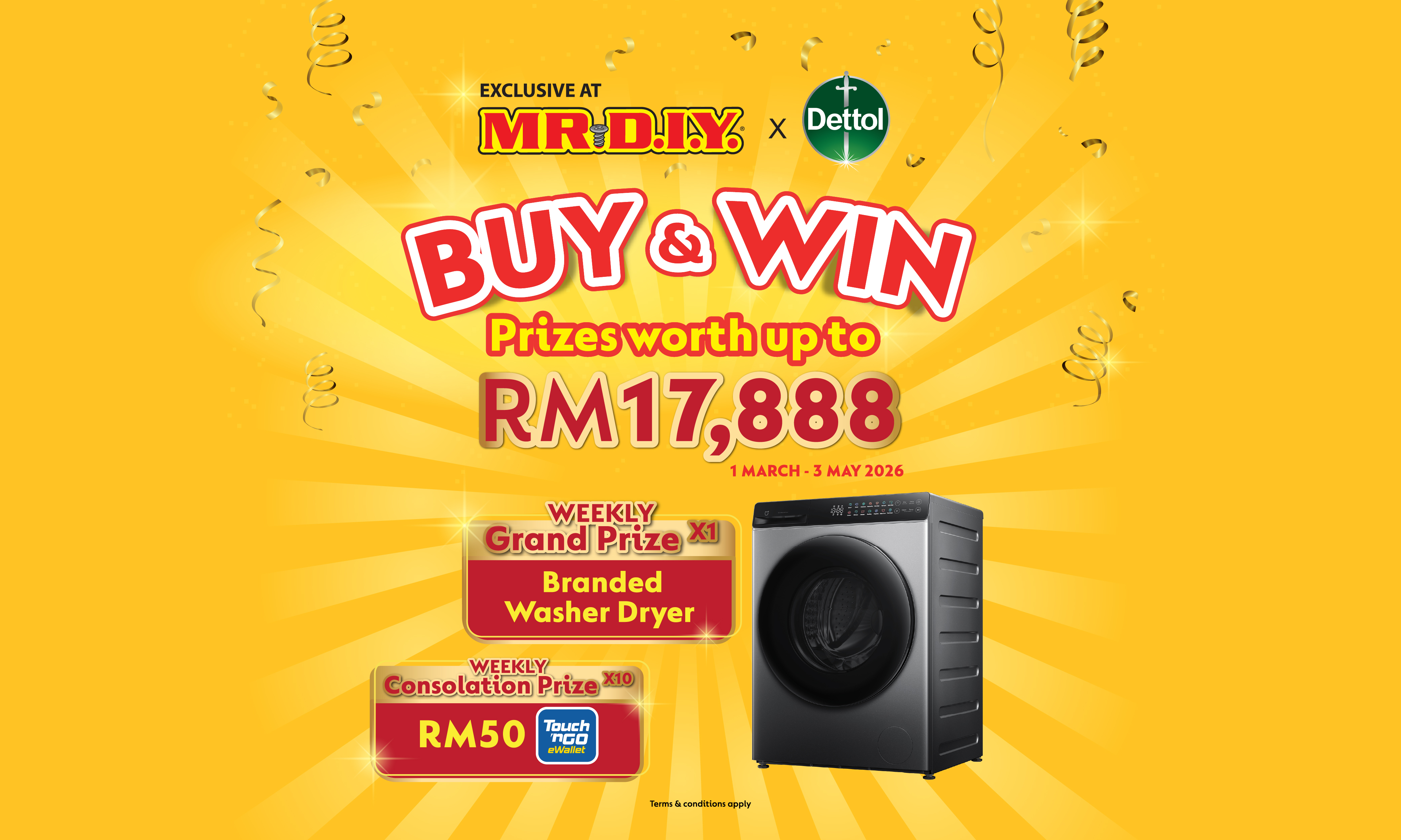 MR D.I.Y. x Dettol 2026 Buy & Win Exclusive Contest
