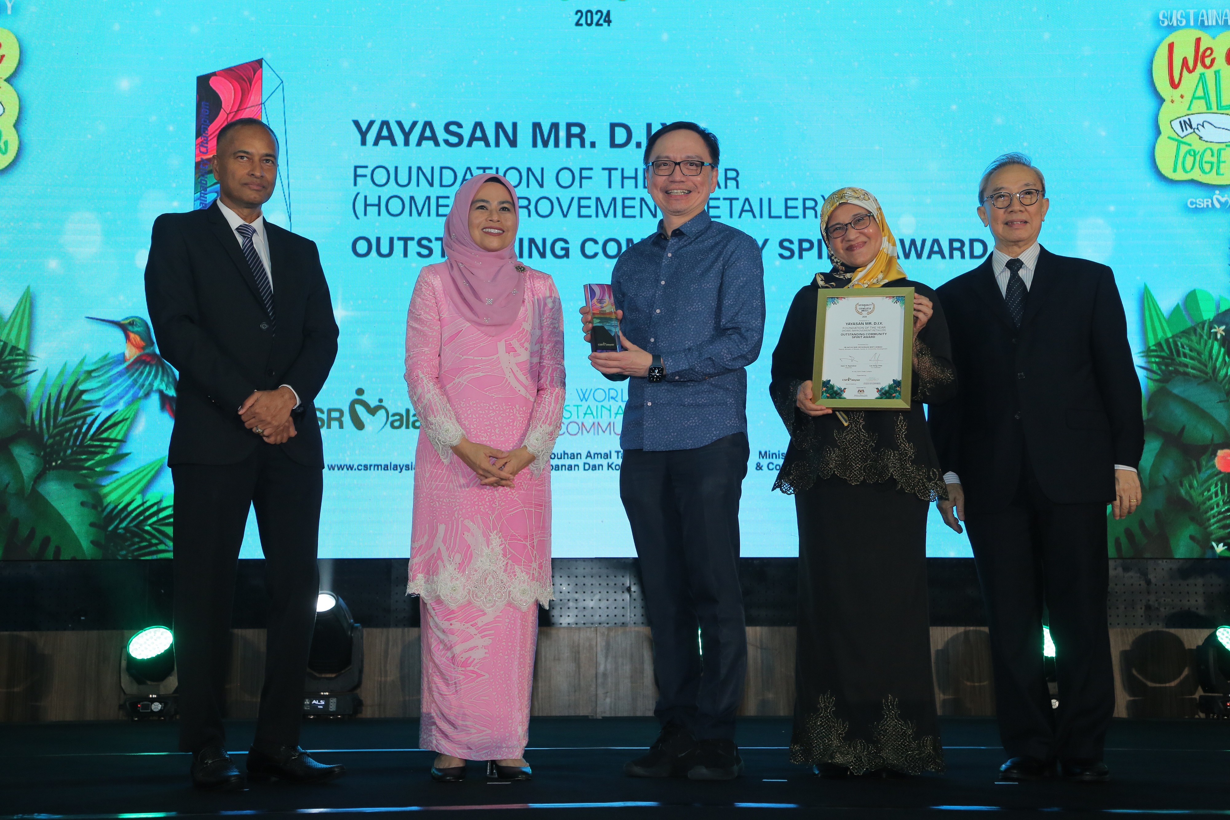 Yayasan MR.DIY recognised as Foundation of the Year in Sustainability & CSR Awards Malaysia 2024