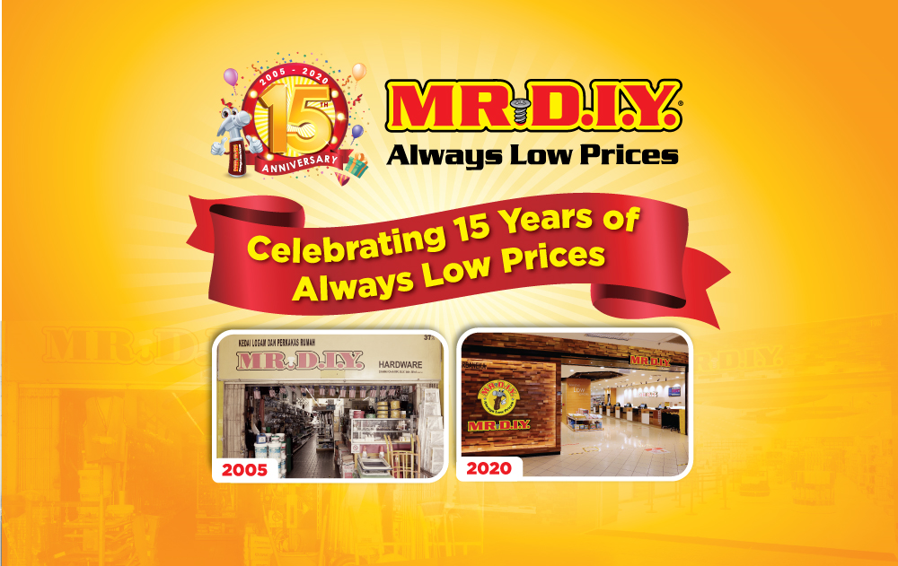 MR.DIY 15th Anniversary Promotions 2020